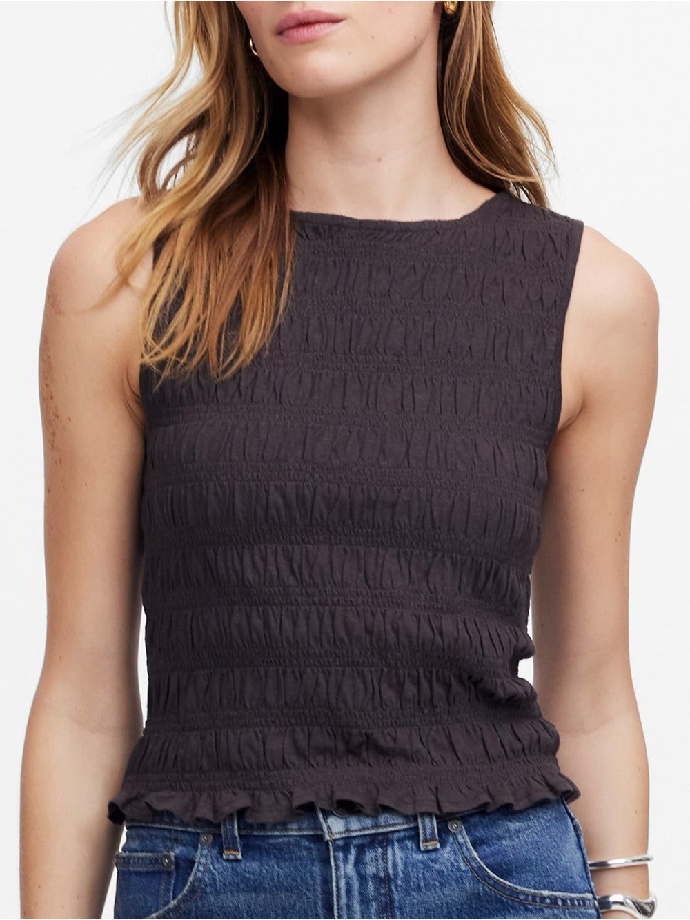 Madewell Women's Smocked Tank Top